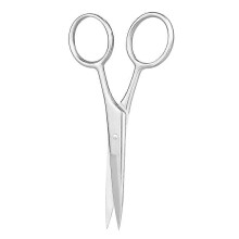 (As show, One size) Beard Mustache Scissor Stainless Steel Eyebrow Nose Hair Shaver Trimmer Shear Mini Beauty Scissor