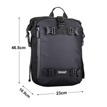 (Μαύρο 10L)Rhinowalk Μοτοσικλέτα Tail Bag Πολυλειτουργική τσάν