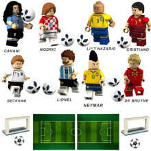 (D) World Cup football stars building block minifigures Kids Gifts Toys