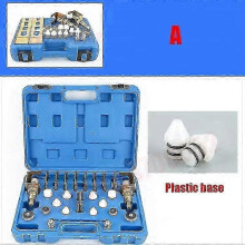 (As show, One size) Universal A/C Leak Check Detector/Flush Fitting Adapter Kit (Fit for 98% of Vehicles) for A/C System Repair Tool~8869