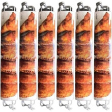 (6Pcs) Wing Grilling Rails, 2024 New Wing Rails for Grilling Chicken Wings, Wing Rails for Chicken Wings, Chicken Wing Rails BBQ Fork