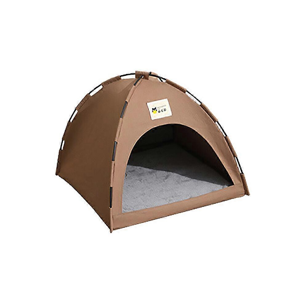 (, One Size) Four Seasons Cat Tent Removable Washable Cat Dog Nest Enclosed Pet Tent Soft Comfortable With Cushion Household Sleeping Red