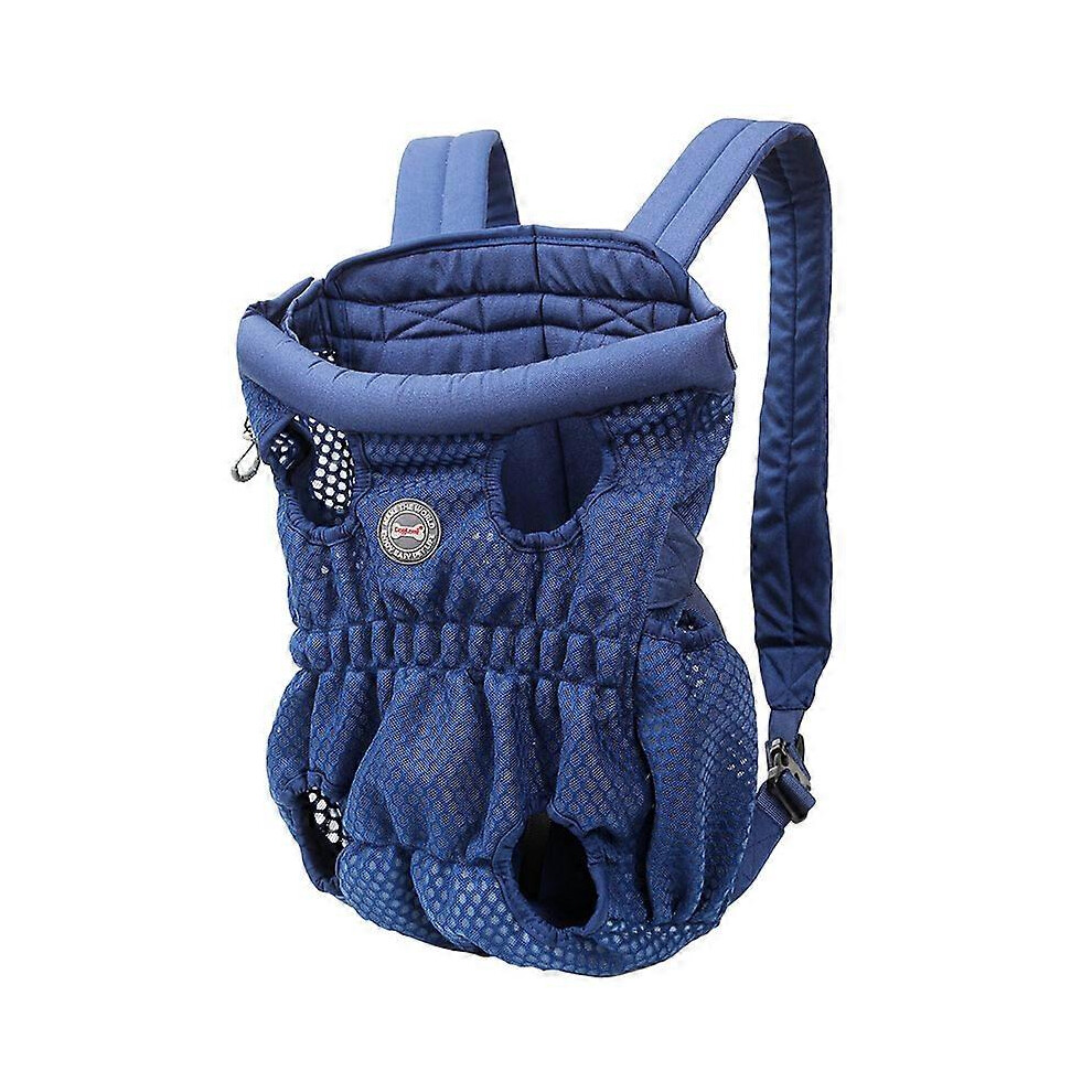 (Blue, One size) Pet Dog Cat Carrier Backpack Outdoor Travel Lightweight Dog Soft Mesh Breathable Carrying Bag For Puppy Chihuahua Cats