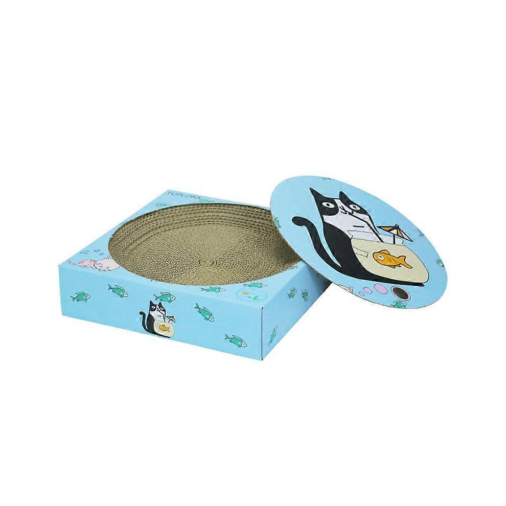 (As show, One size) Cat Scratching Board Wear-resistant Furniture Scratching Board in One No Crumbs Claw Grinding Supplies Cats Sleep Bed