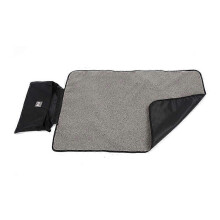 (Black, One size) Indoor Kennel Dog Mat Bed Sleep Camping Portable Pet Pad Carrier Foldable Waterproof For Small Medium Large Dogs Outdoor Travel