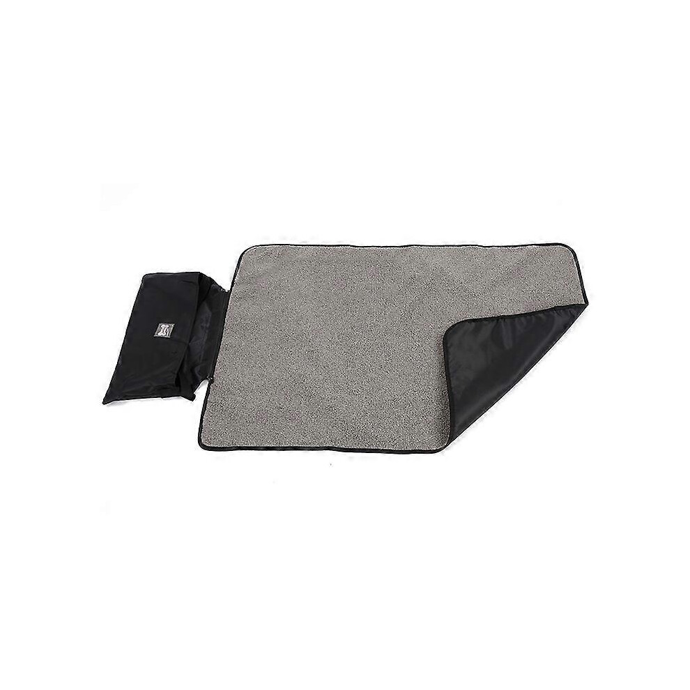 (Black, One size) Indoor Kennel Dog Mat Bed Sleep Camping Portable Pet Pad Carrier Foldable Waterproof For Small Medium Large Dogs Outdoor Travel