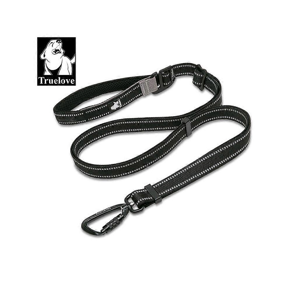 (Fuchsia Dog Leash, One Size) 5 In 1 Hands Free Dog Leash Running Nylon Durable Reflective Pet Dog Leashes For Large Dogs Adjustable Training Lead Pink