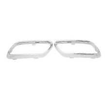 (As show, One size) Exhaust Tip Cover Trims Bezel Replacement For Benz Cclass W206 S206 Amg Line 2022 Onwards Car-styling