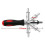 (As show, One size) Multi-function Ratchet Screw Batch Reverse Forward 6.35mm Internal Hexagonal Interface Screwdriver Bit Holder Hand Tools 1
