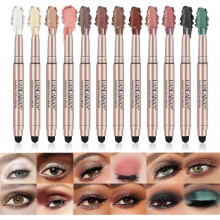 Glitter Cream Eyeshadow Pencil, 12pcs Eye Shadow Stick Eyeshadow Pencil, Waterproof Makeup Pen Shimmer Matte Eye Shadow