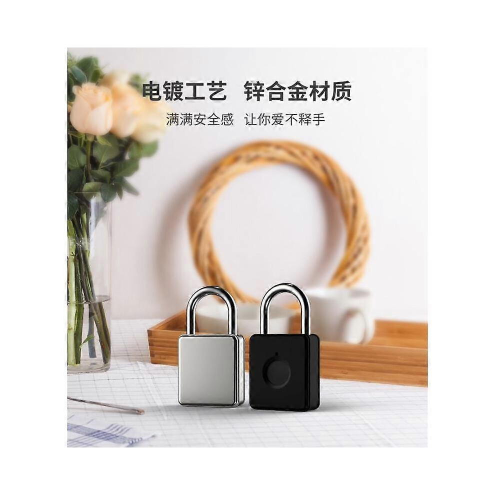 (As show, One size) Portable Fingerprint Lock Girls Must Fingerprint Lock Small Fingerprint Lock Travel Luggage Lock Door Lock  Fingerprint Lock-image-OPC-PHKC5V5-NEW
