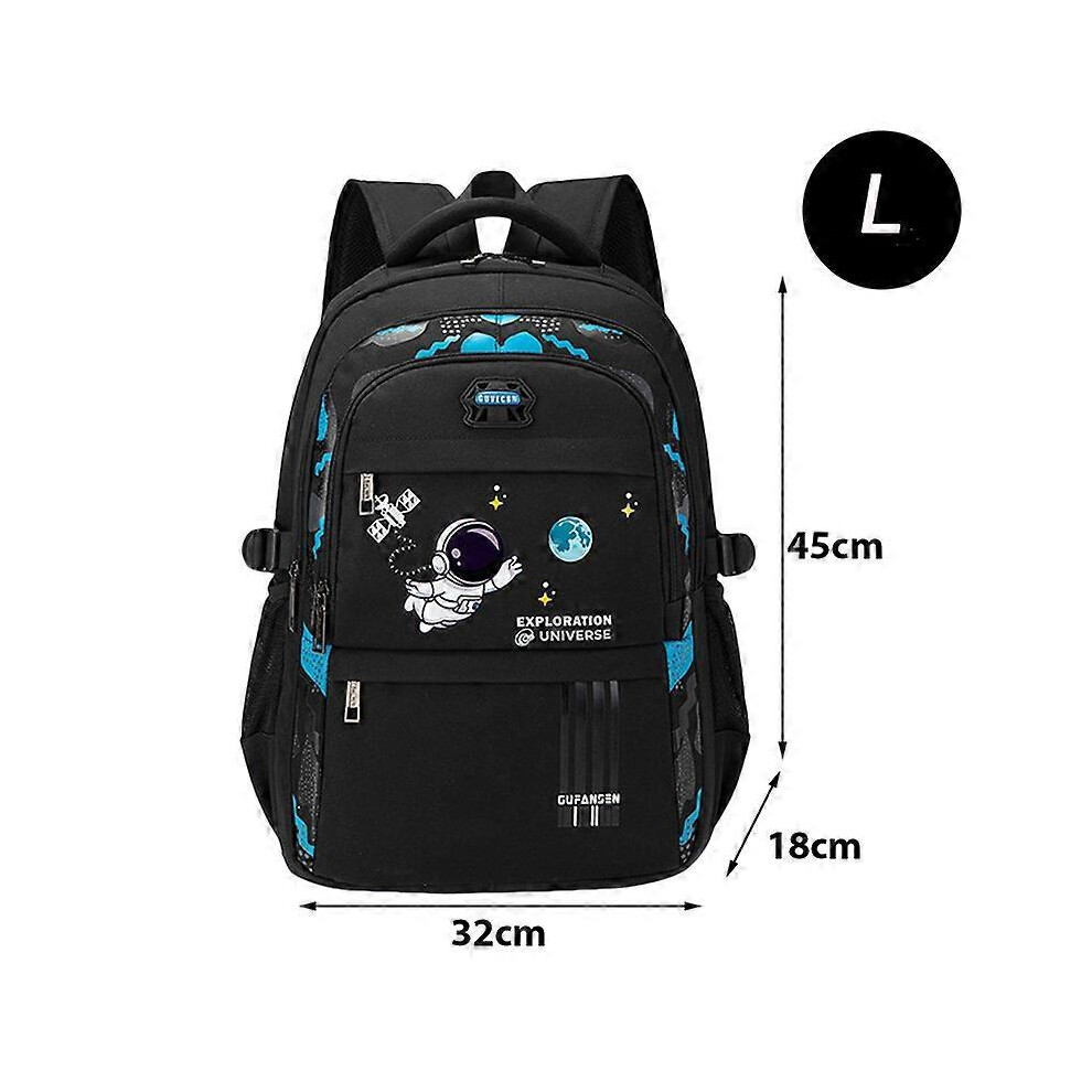 (Black L, One size) Large Backpacks for Student Orthopedic School Backpack School Bags for Boys Waterproof Boy&#39;s Backpack Mochila Infantil De Meni-image-OPC-PHKC5WS-NEW