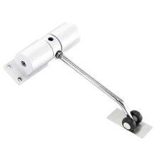 (As show, One size) Simple Door Closer Household Automatic Hinge Mute Closer Invisible Door Automatic Door Closer(White