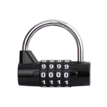 (Blue, One size) 5 Dial Digit Number Combination Travel Password Lock Combination Padlock Zinc Alloy Heavy Coded Lock Security Safely Code New