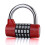 (Blue, One size) 5 Dial Digit Number Combination Travel Password Lock Combination Padlock Zinc Alloy Heavy Coded Lock Security Safely Code New 3