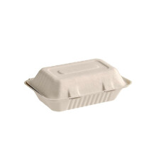 (As show, One size) Clamshell Takeout Containers, 9x6Inch, 250Pack, Microwave Freezer Safe
