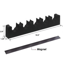 (Long, One size) Foam Gun Rack Multifunctional Portable Rifle Barrel Rest with Magnetic Strip Universal Indoor Outdoor Wall Mount EVA Gun Holder