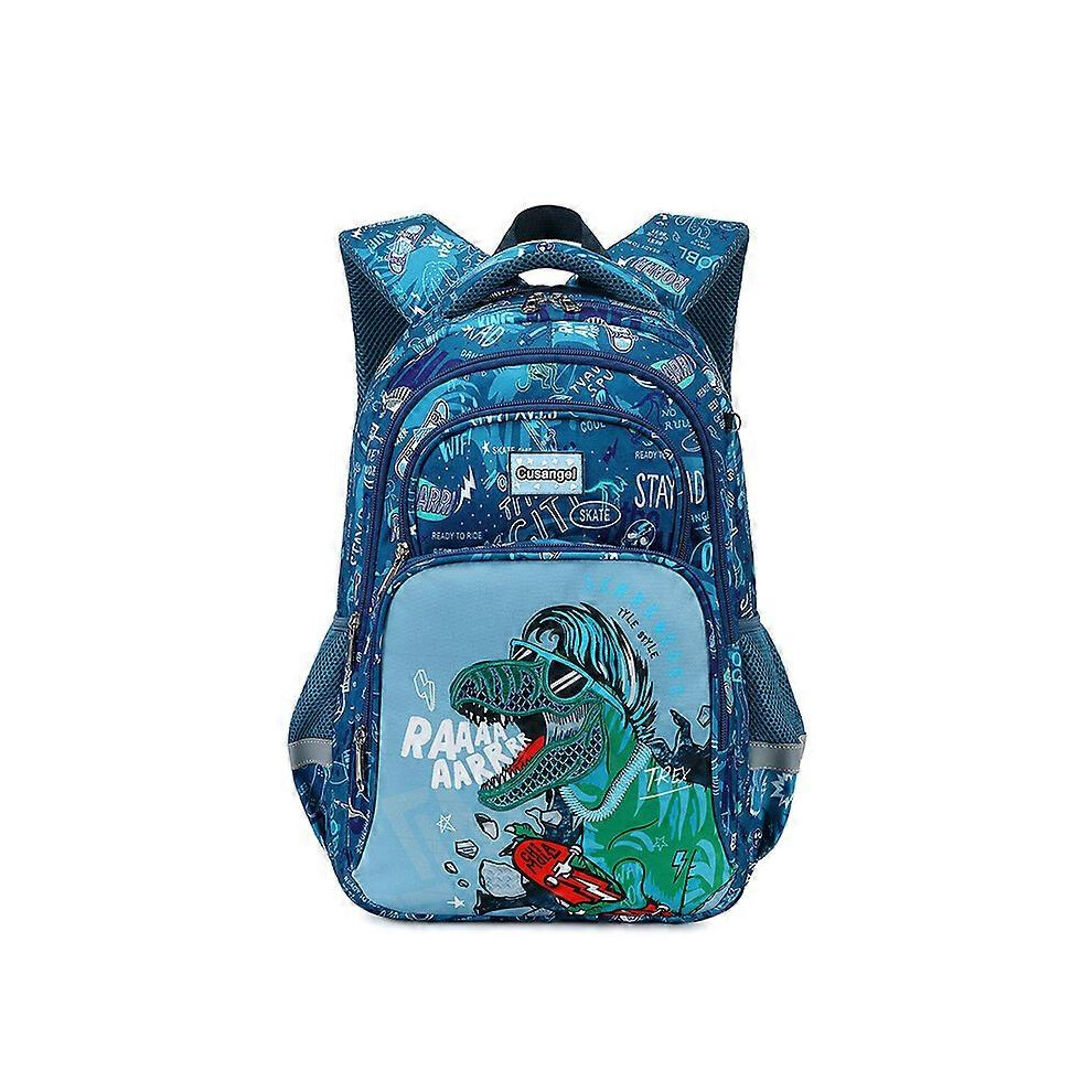 (Dinosaur Set, One size) 3pcs School Bags Child School Backpacks For Teenager Girls Boys Cartoon Dinosaur Unicorn Backpack Lunch Box With Pencil Case