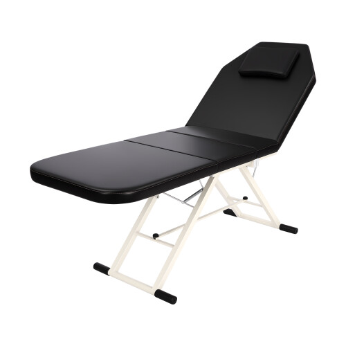 (Black) Portable Folded Massage Table Beauty Salon Chair 2