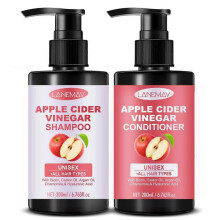 Apple Cider Vinegar Shampoo & Conditioner Set for Oily Hair, Deep Cleansing Nourishing Shampoo Conditioner Set for Dry Damaged Frizzy Hair, Unisex