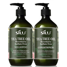 Tea Tree Shampoo & Conditioner | Thinning Hair Treatment | Soothes Itchy Scalp & Dandruff | Boosts Hair Growth & Reduces Hair Loss | Rosemary & Sulfat