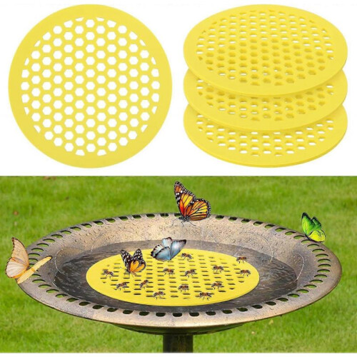 Bee Honeycomb Net Cups for Bees Drinking, 4 Pack Bees Insect Drinking Cups, Floating Drinking Water Stations for Bee Butterflies