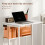 Homcom (White) HOMCOM 63 cm Foldable Computer Desk on Wheels for Small Spaces 8