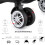 (Black, 20) 6 Piece ABS Suitcase Set With Travel Bag Suitcase 10