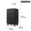 (Black, 20) 6 Piece ABS Suitcase Set With Travel Bag Suitcase 11