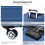 (Navy, 20) 6 Piece ABS Suitcase Set With Travel Bag Suitcase 5