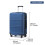 (Navy, 20) 6 Piece ABS Suitcase Set With Travel Bag Suitcase 11
