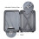(Grey, 20) 6 Piece ABS Suitcase Set With Travel Bag Suitcase 6