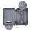 (Navy, 20) 6 Piece ABS Suitcase Set With Travel Bag Suitcase 6