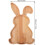 Rabbit Shape Charcuterie Board, Easter Bunny Cutting Board, Wooden Bread Cheese Serving Tray, Easter Snack Appetizer Platter 5