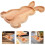 Rabbit Shape Charcuterie Board, Easter Bunny Cutting Board, Wooden Bread Cheese Serving Tray, Easter Snack Appetizer Platter 4