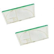 (Gold) Golden Ratio Viewfinder, Golden Cut Viewfinder, Artist's View Catcher, Ratio Correction Tool for Artists, Designers, Architects, Drawings