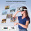 VR Headset with Elite Strap for Switch & OLED, VR Glasses with Adjustable HD Lenses & Lightweight Headset Strap for Switch Labo VR 3