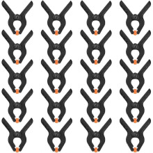 (As show, One size) 20 small photographic backdrop clips Photographic A-clips Wooden clips Photographic backdrop support springs Black