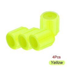 (As show, One size) Luminous Wheels Cap Tire Valve Stem, Fluorescent Tire Valve Caps Glow Luminous At Night Air Caps Cover For Car Bike Motorcycles