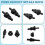 (As show, One size) Hand Rivet Nut Riveter Tool Part Threaded Mandrel Replacement for Hand Nut Rivet SAE 1/4-20 2 Pack 5