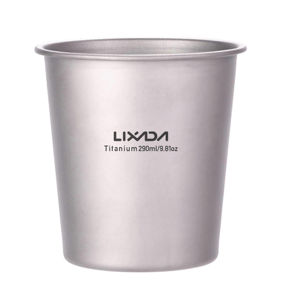 (As show, One size) Lixada 290ml Lightweight Titanium Beer Cup Juice Tea Cup for Outdoor Camping Hiking Backpacking Picnic-image-OPC-PHKC9VN-NEW