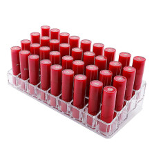 (As show, One size) Clear Acrylic Lipstick Organizer Nail Polish Organizer Cosmetic Beauty Display Case