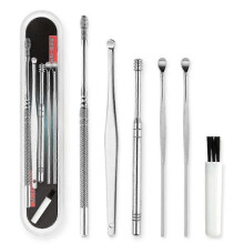 (6PCS02) New 2023 5/6/7pcs/set Ear Wax Pickers Stainless Steel Earpick Wax Remover