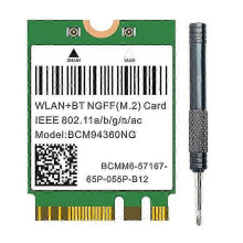 (As show, One size) Dual Band 1200Mbps BCM94360NG WiFi Card for MacOS Hackintosh 802.11Ac Bluetooth 4.0 Wireless Adapte