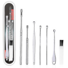 (7PCS03) New 2023 5/6/7pcs/set Ear Wax Pickers Stainless Steel Earpick Wax Remover