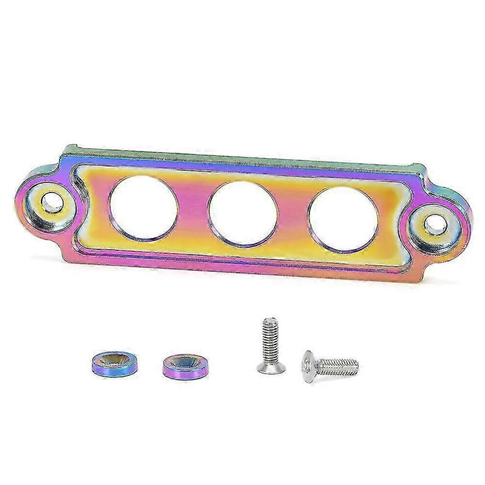 (As Show, One Size) Car Racing Battery Tie Down Hold Bracket Lock Anodized For Jdm Honda Civic/Crx 88-00 Car Accessory Vr-Btd71 4631898228144