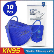 (Blue 10PCS)Elough Ffp2 Mascarillas Ce Kn95 Masks Approved Hygienic Colors Respiratory Filter Face Mask Ffp2mask Reusable Ffp3 Fish Masks