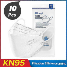 (White 10PCS)Elough Ffp2 Mascarillas Ce Kn95 Masks Approved Hygienic Colors Respiratory Filter Face Mask Ffp2mask Reusable Ffp3 Fish Masks