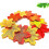 100 Artificial Autumn Maple Leaves Compatible Weddings Crafts 5