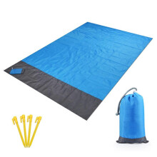 (2 x 2.1M, One size) Waterproof Beach Blanket Outdoor Portable Picnic Mat Camping Ground Mat Mattress